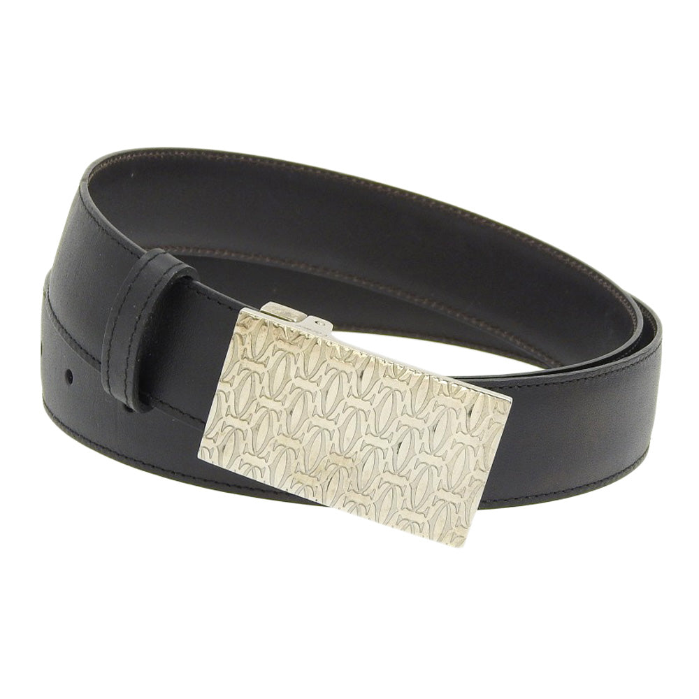 Cartier Leather Belt Black L5000405 in Great Condition