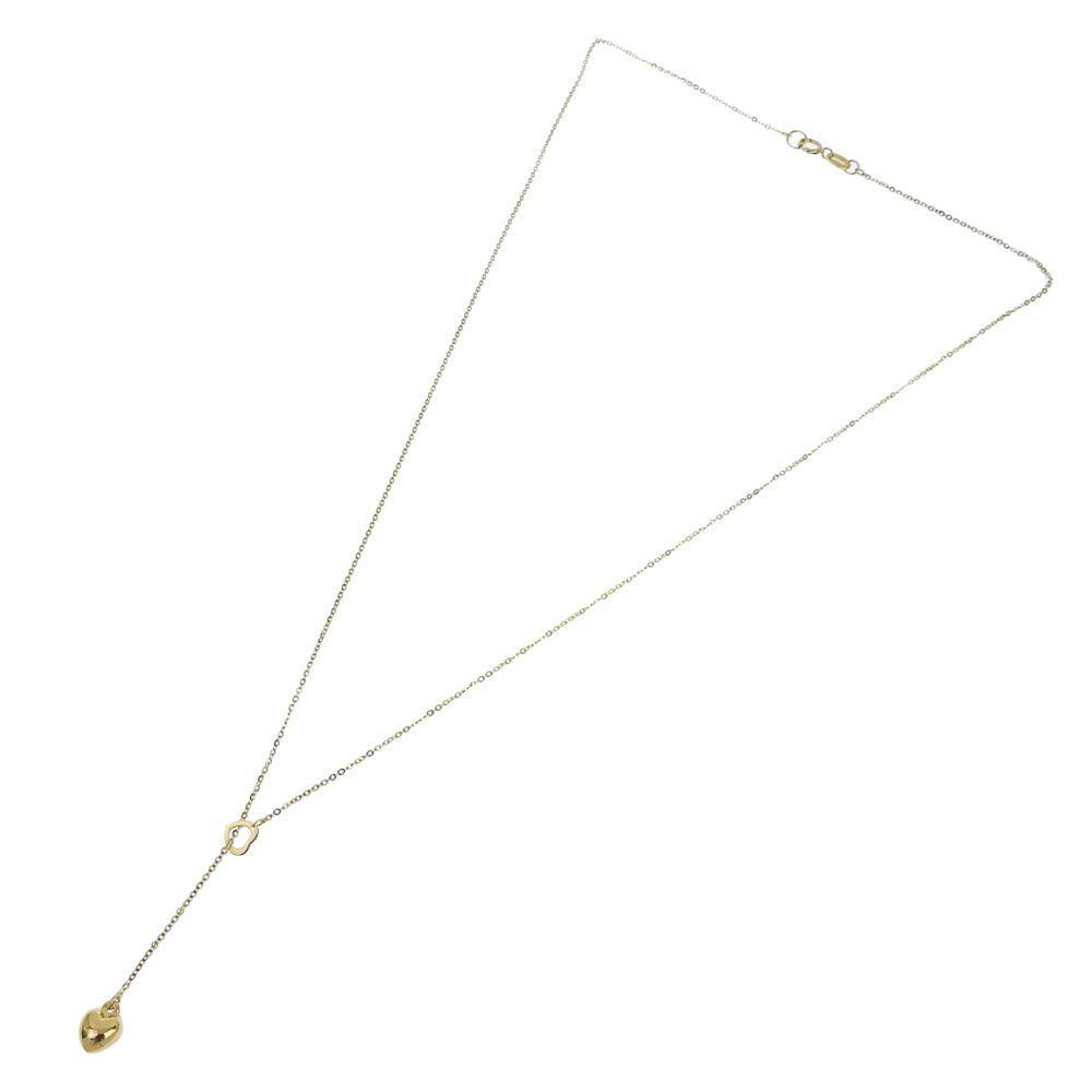 K18YG Heart Necklace Yellow Gold Jewelry