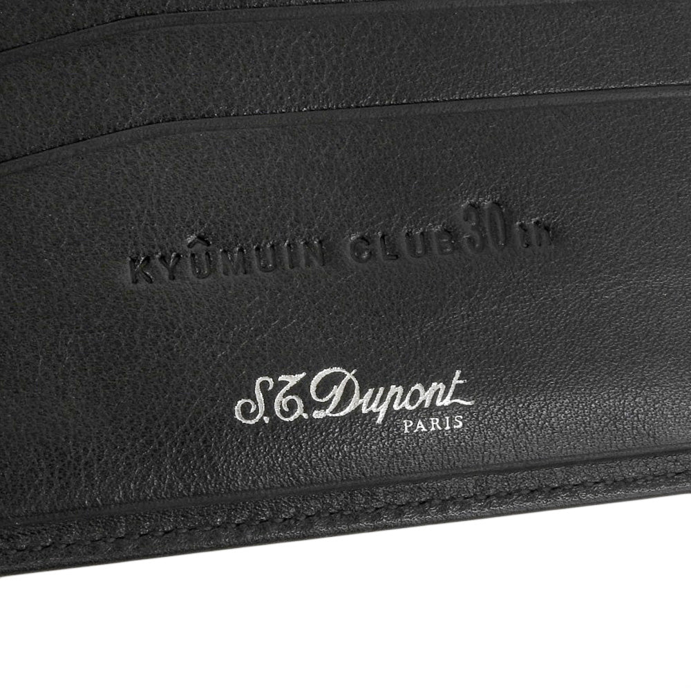 S.T. Dupont Black Leather Bifold Wallet in Excellent Condition