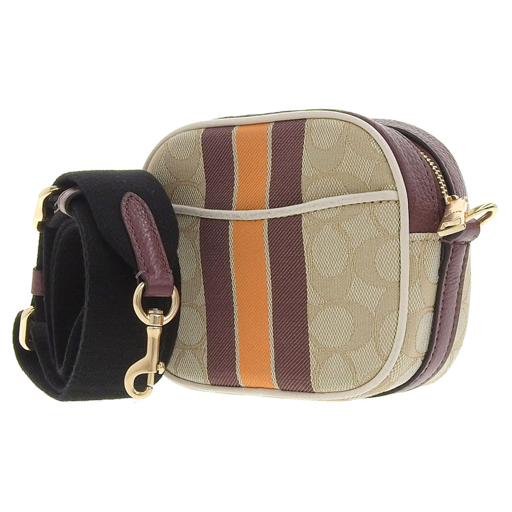 Coach Mini Dempsey Canvas Leather Shoulder Bag 7057