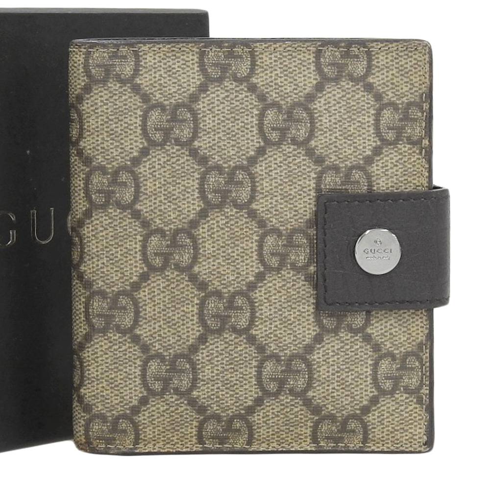 Gucci GG Plus Compact Wallet Beige in Great Condition