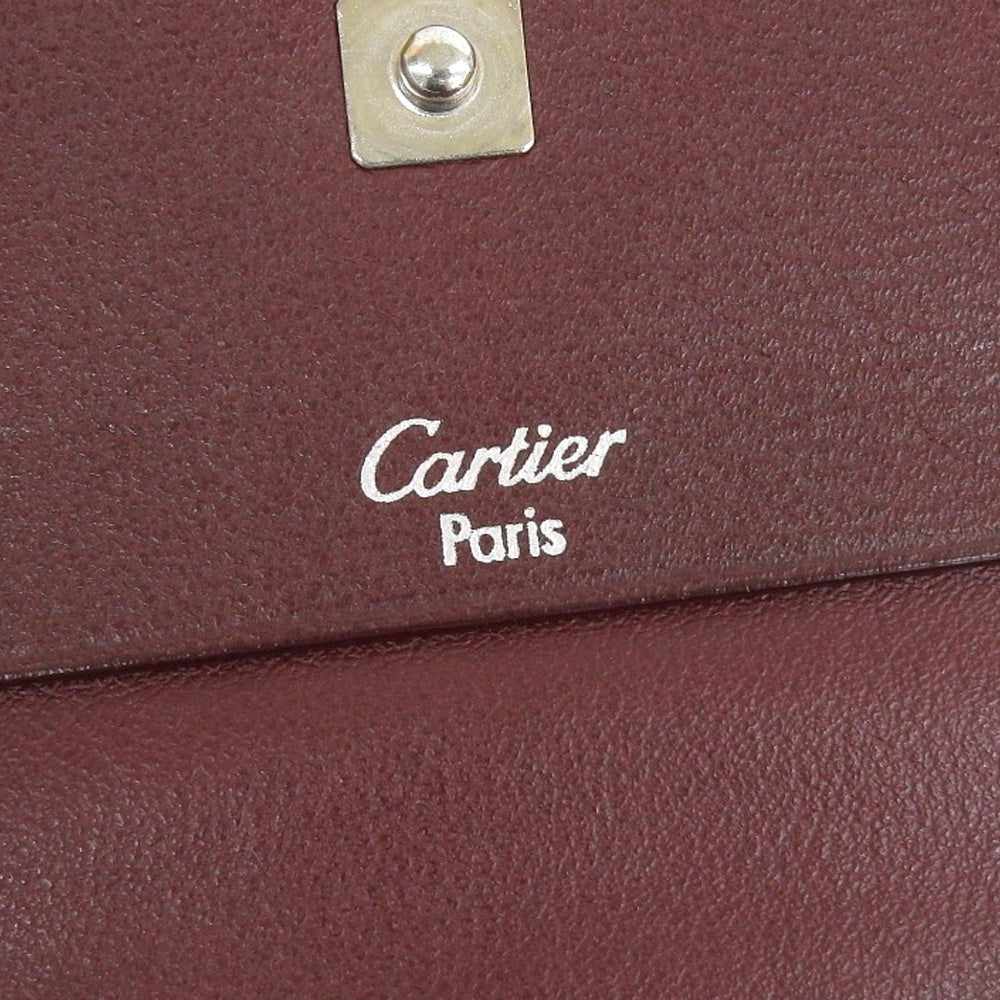 Cartier Leather Coin Case Black in Great Condition