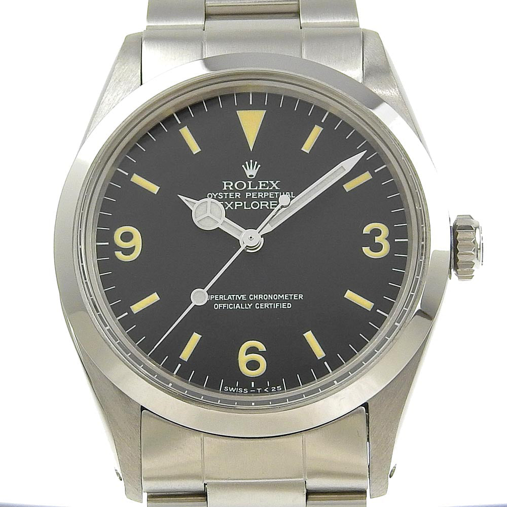 Rolex Explorer 1 Automatic Watch M1016 Stainless Steel in Great Condition