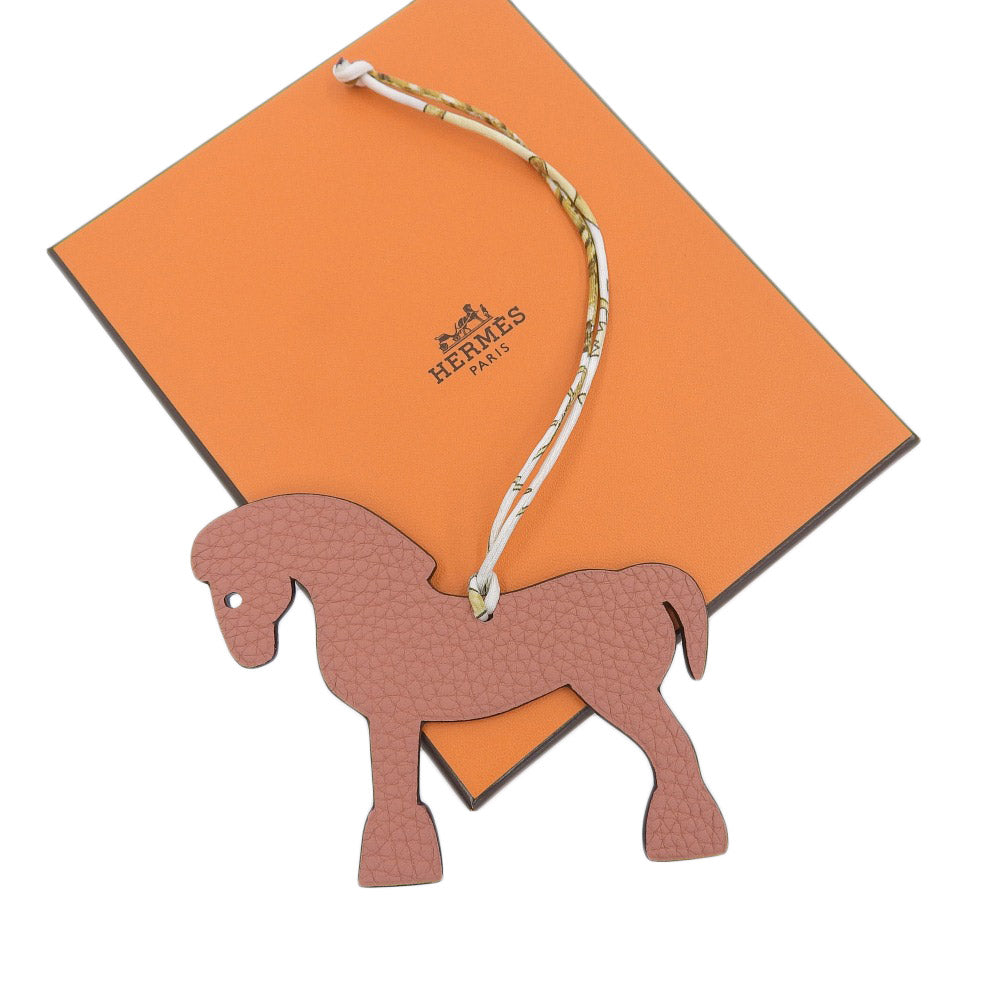 Hermes Petit H Charm PM, Togo and Chevre, Pink and Purple