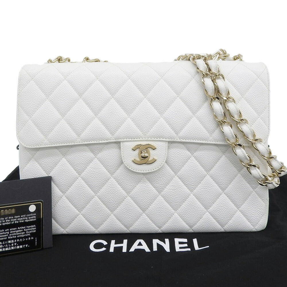 Chanel Matelasse 30 Shoulder Bag White