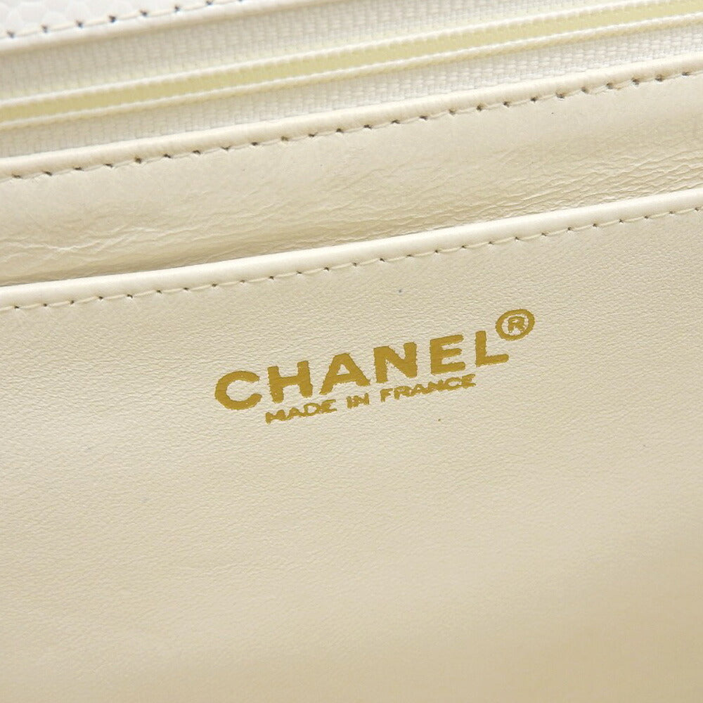 Chanel Matelasse 30 Shoulder Bag White