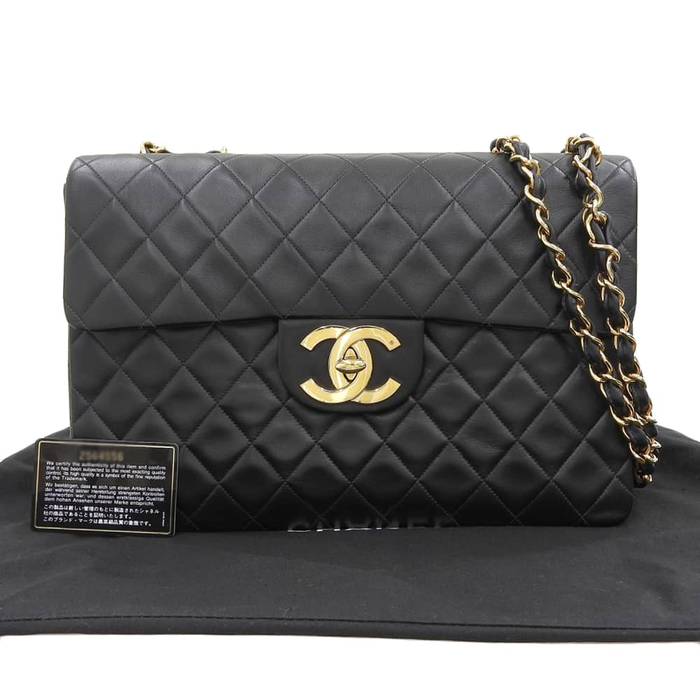 Chanel Lambskin Chain Shoulder Bag A01094 in Great Condition