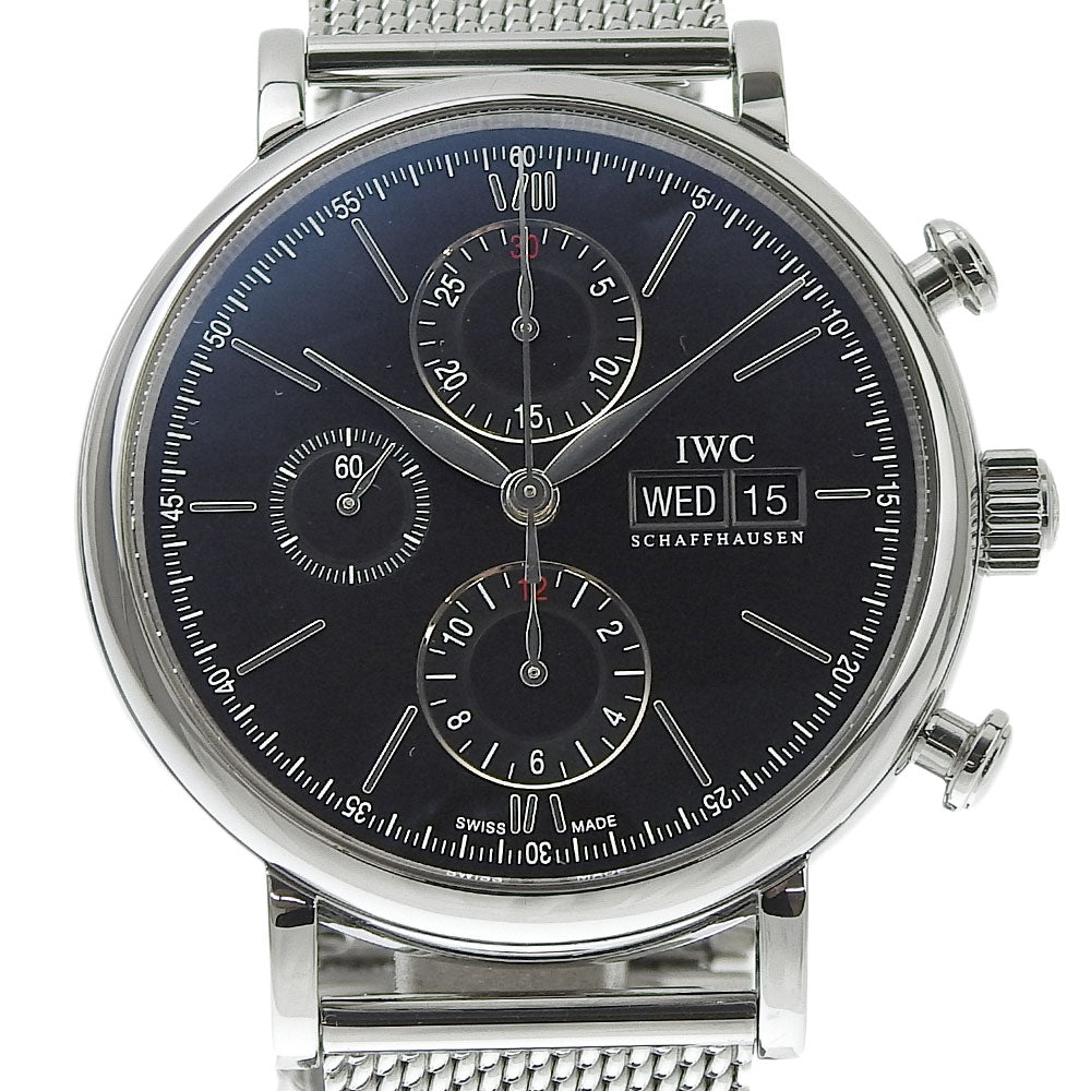 IWC Portofino Automatic Chronograph Watch IW391010 in Excellent Condition