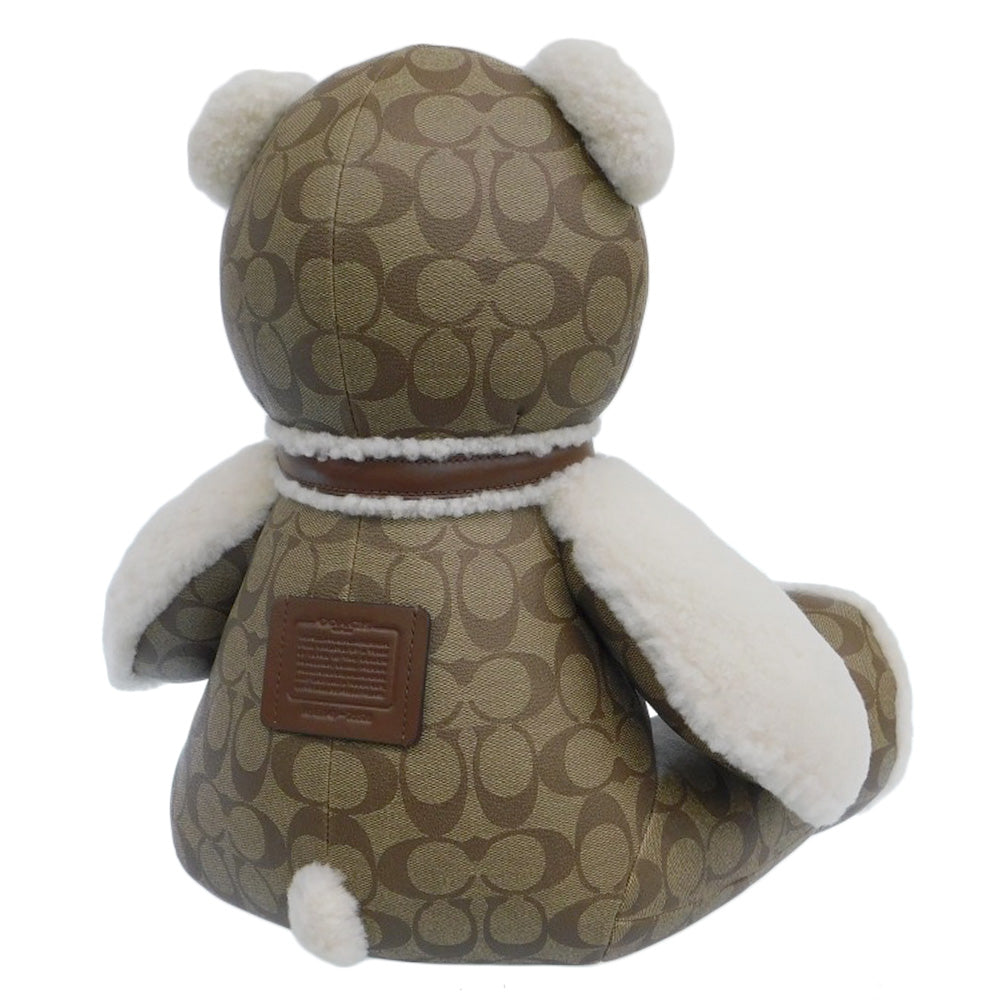 Coach Coated Canvas Leather Plush Toy Antique 75528