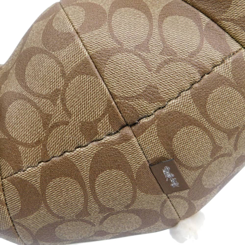 Coach Coated Canvas Leather Plush Toy Antique 75528