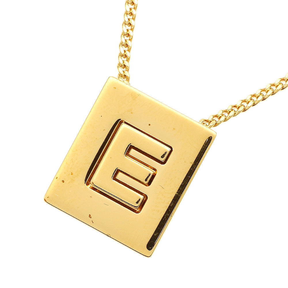 Celine Alphabet E Logo Necklace with Box in Great Condition