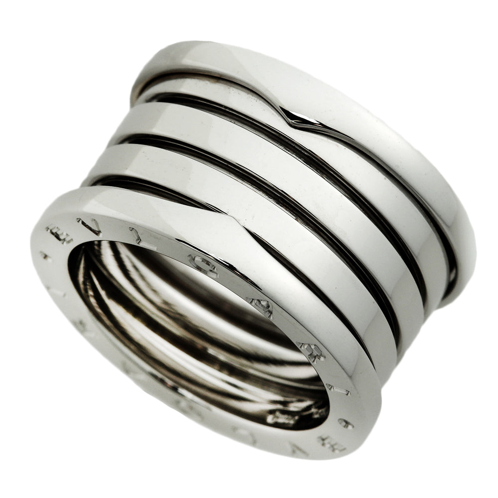 Bvlgari B-Zero1 Ring 4 Band K18WG White Gold #49