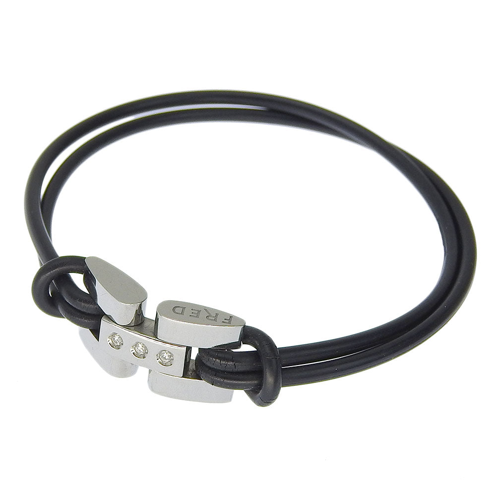 FRED Move One Bracelet SS Rubber Diamond