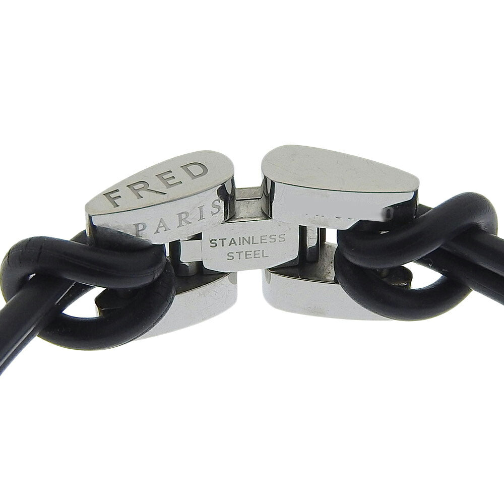 FRED Move One Bracelet SS Rubber Diamond