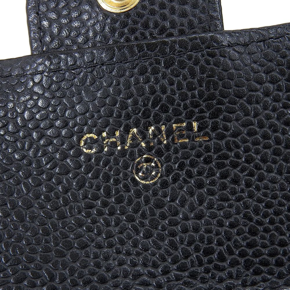 Chanel Caviar Skin Long Wallet A80758