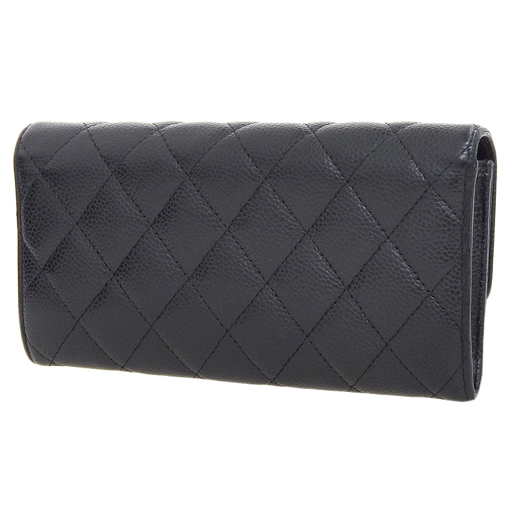 Chanel Caviar Skin Long Wallet A80758