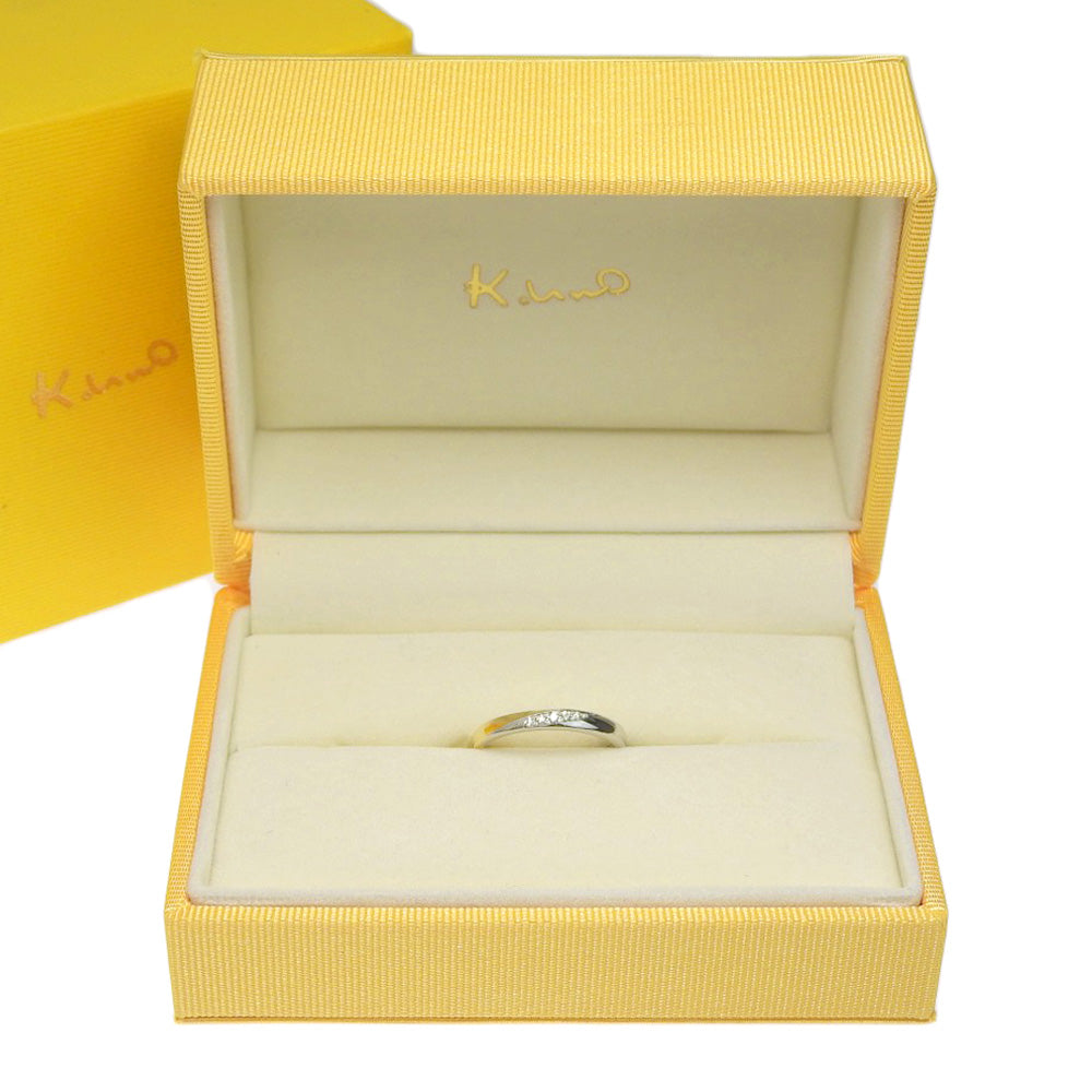 K.UNO K18YG Pt950 Diamond Ring in Excellent Condition