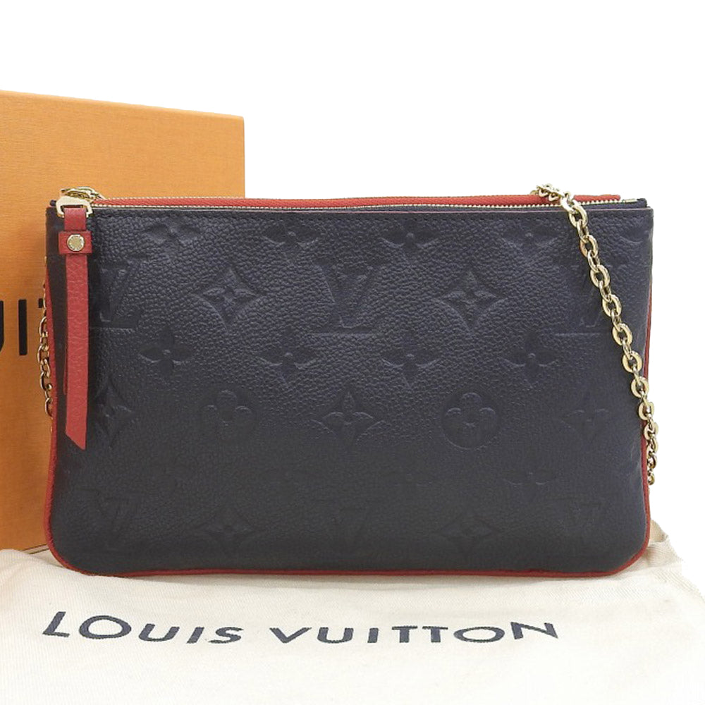 Louis Vuitton Monogram Empreinte Double Zip Shoulder Bag M63916 in Great Condition