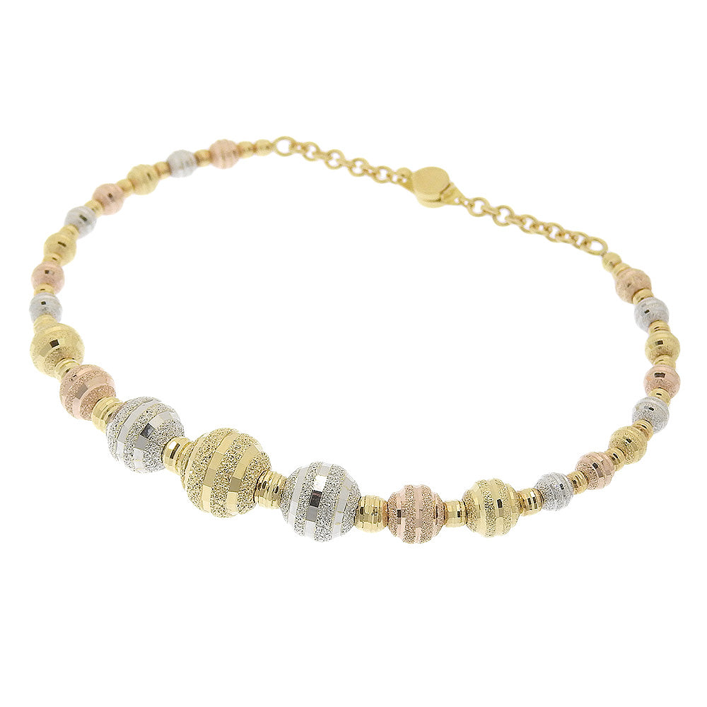 K18YG K18WG K18PG Three-Color Gold Bracelet