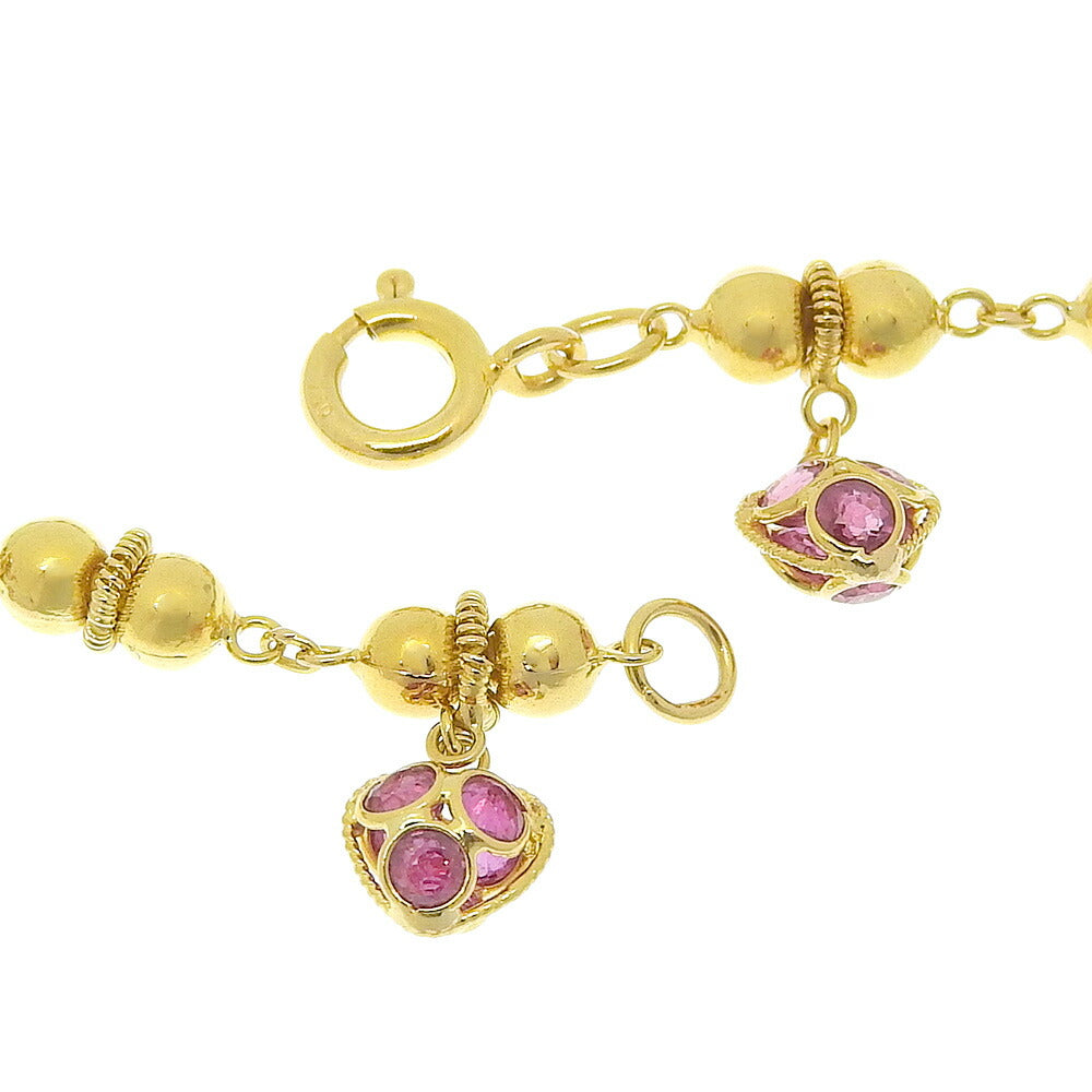 K18YG Yellow Gold Ruby Bracelet