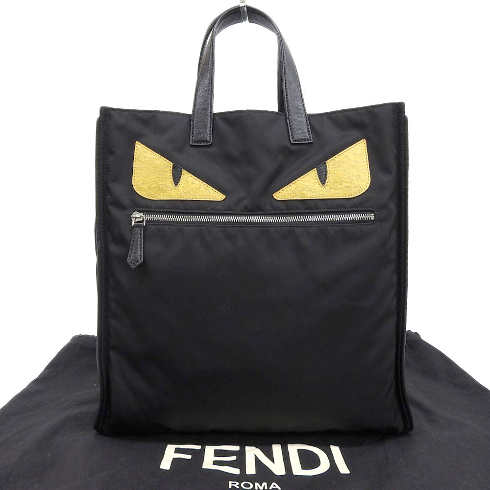 Fendi Bugs Monster Handbag Black 7VA367 in Very Good Condition