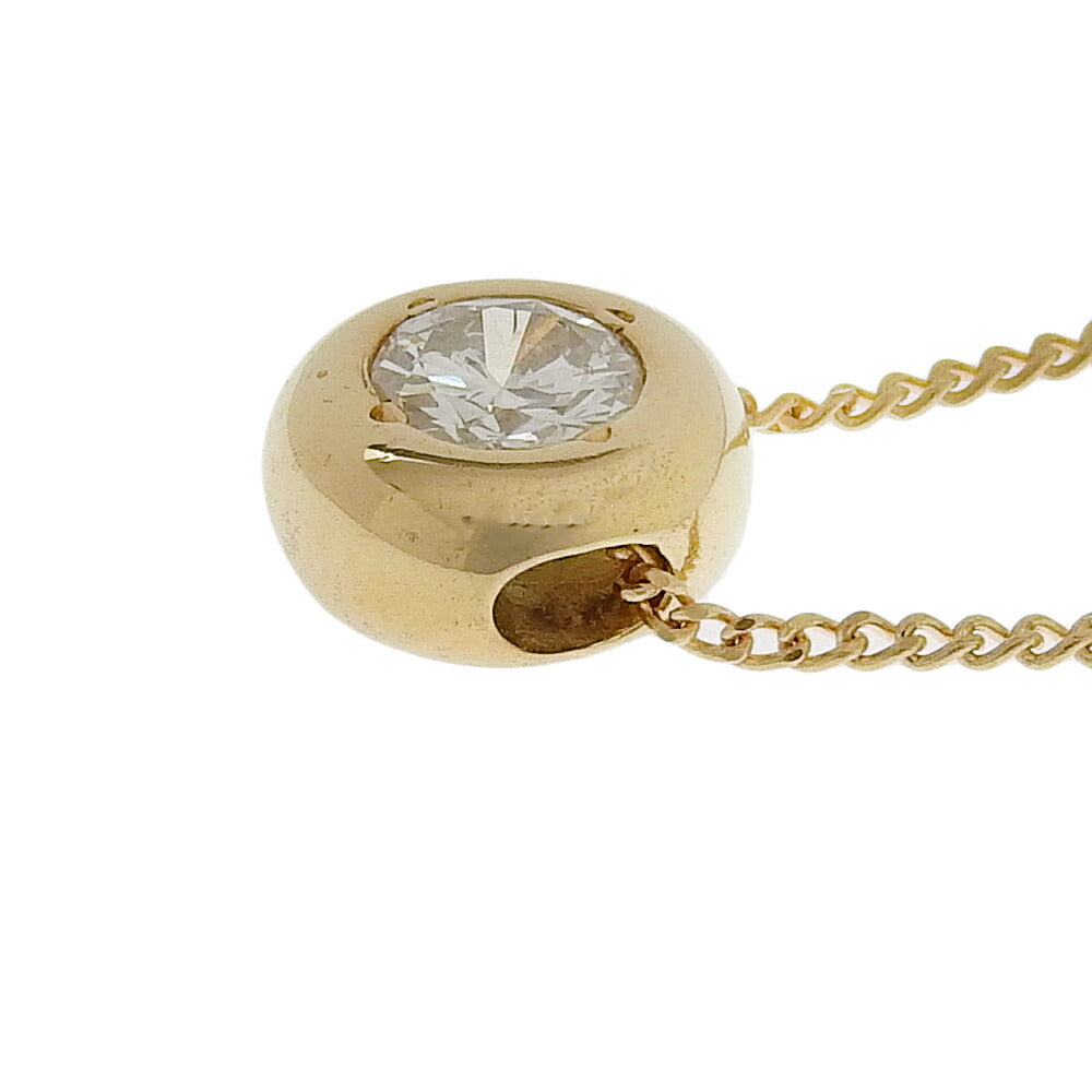 K18YG Yellow Gold Diamond Necklace 0.18ct