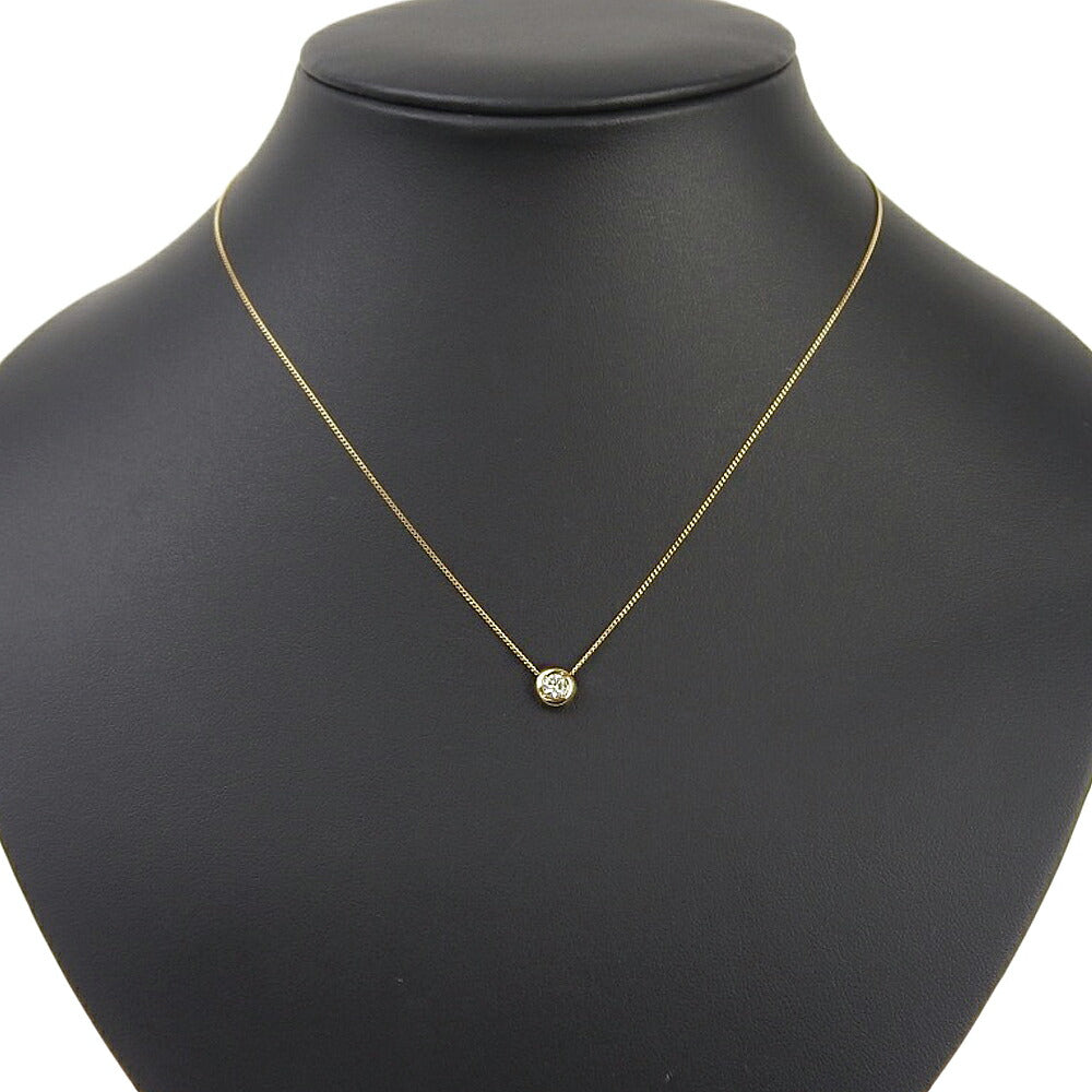 K18YG Yellow Gold Diamond Necklace 0.18ct