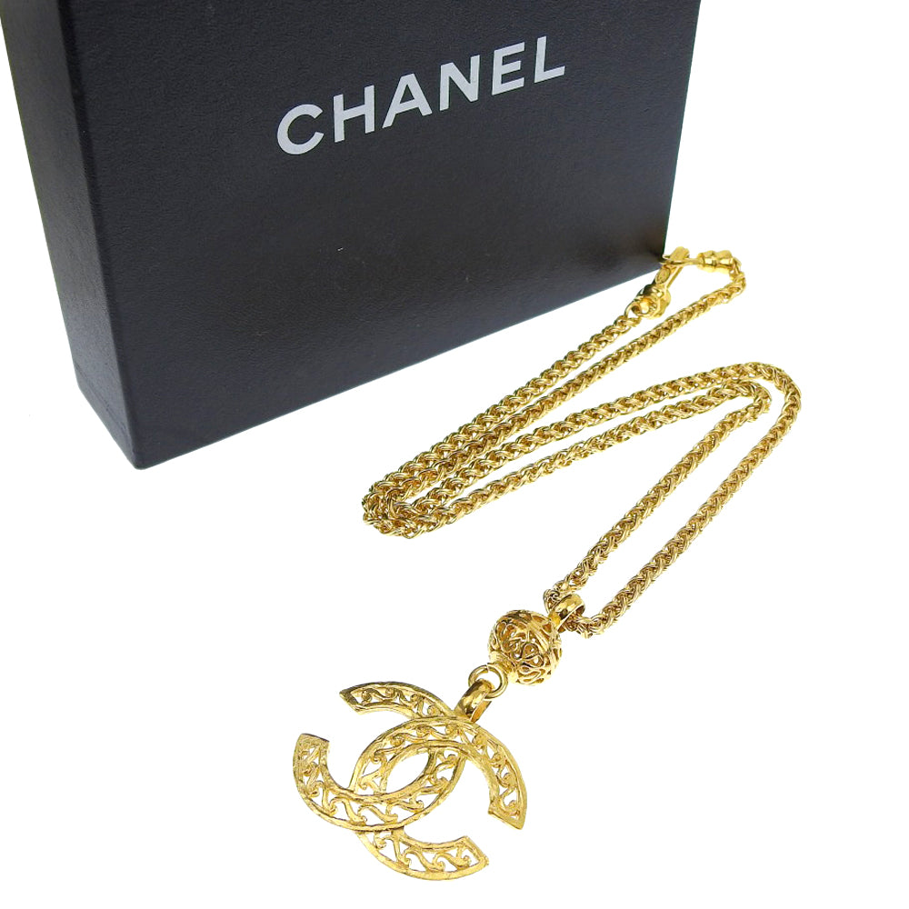 Chanel Coco Mark Long Necklace 95A Vintage