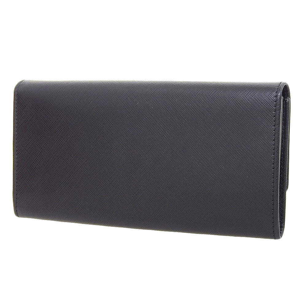 Salvatore Ferragamo Leather Long Wallet with Clasp