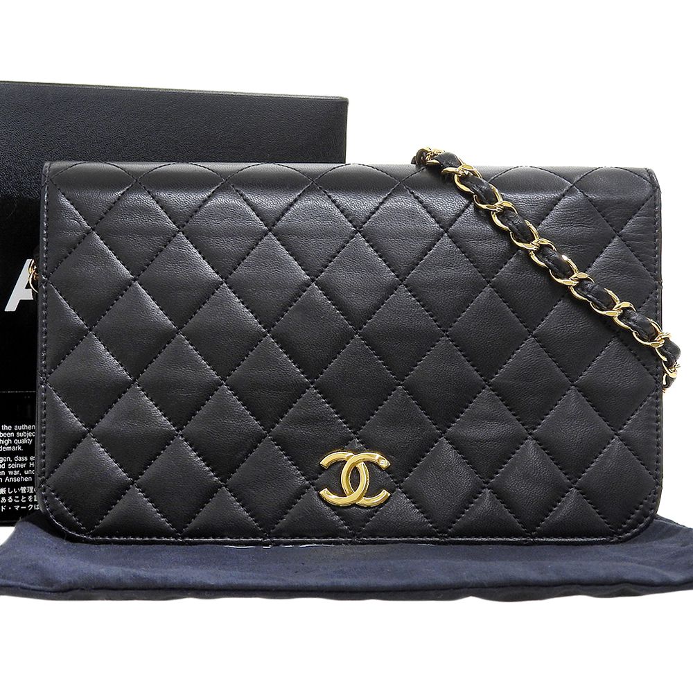 Chanel Matelasse Single Flap Chain Shoulder Bag A03568