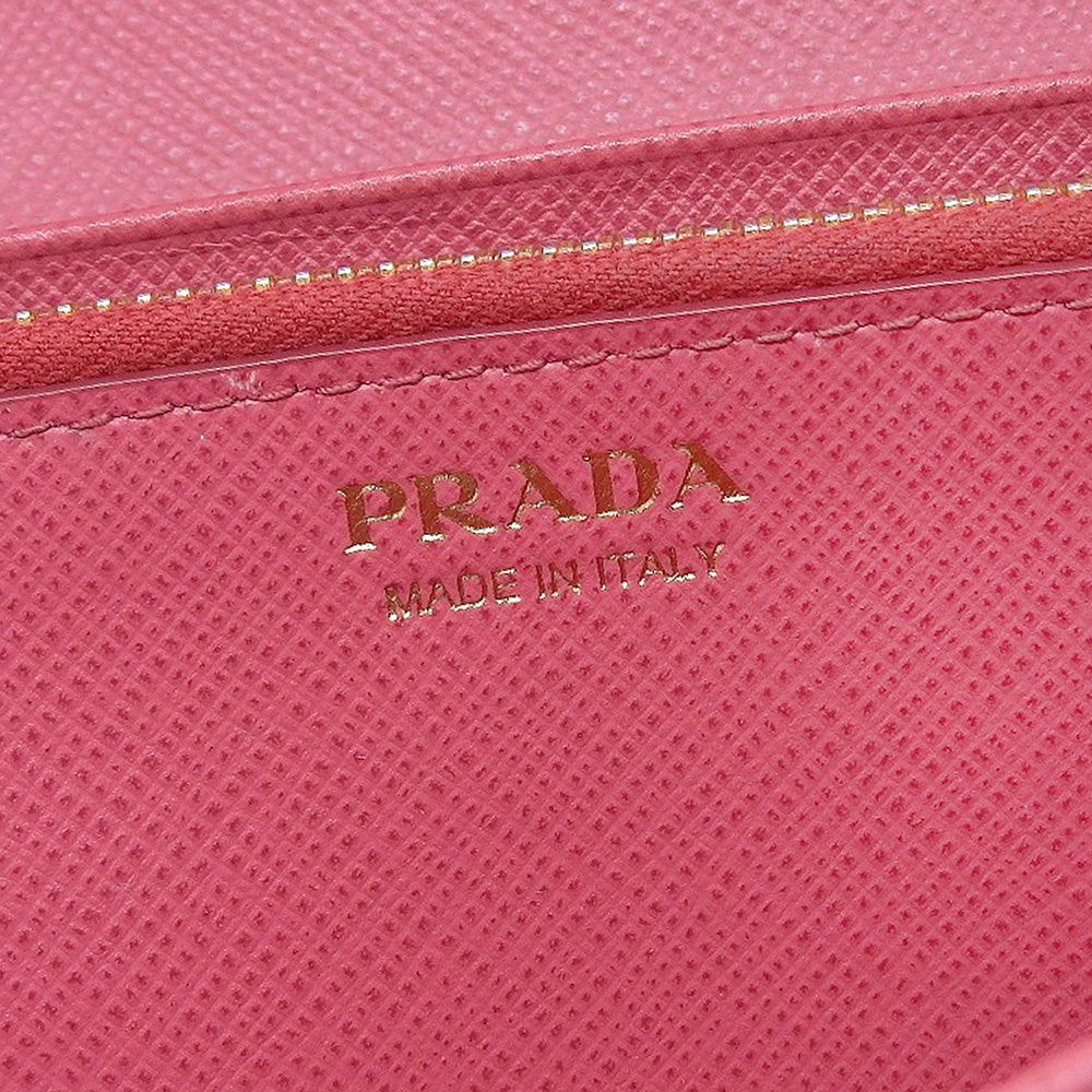 Prada Saffiano Leather Long Wallet 1M1132 in Great Condition