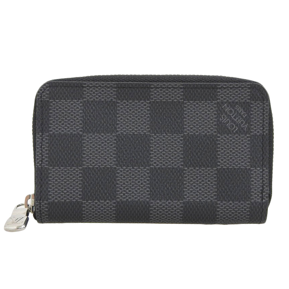 Louis Vuitton Damier Graphite Zippy Coin Purse N63076 in Great Condition