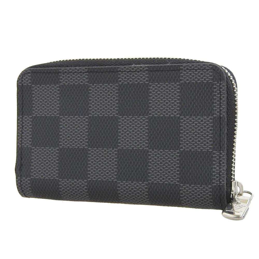 Louis Vuitton Damier Graphite Zippy Coin Purse N63076 in Great Condition