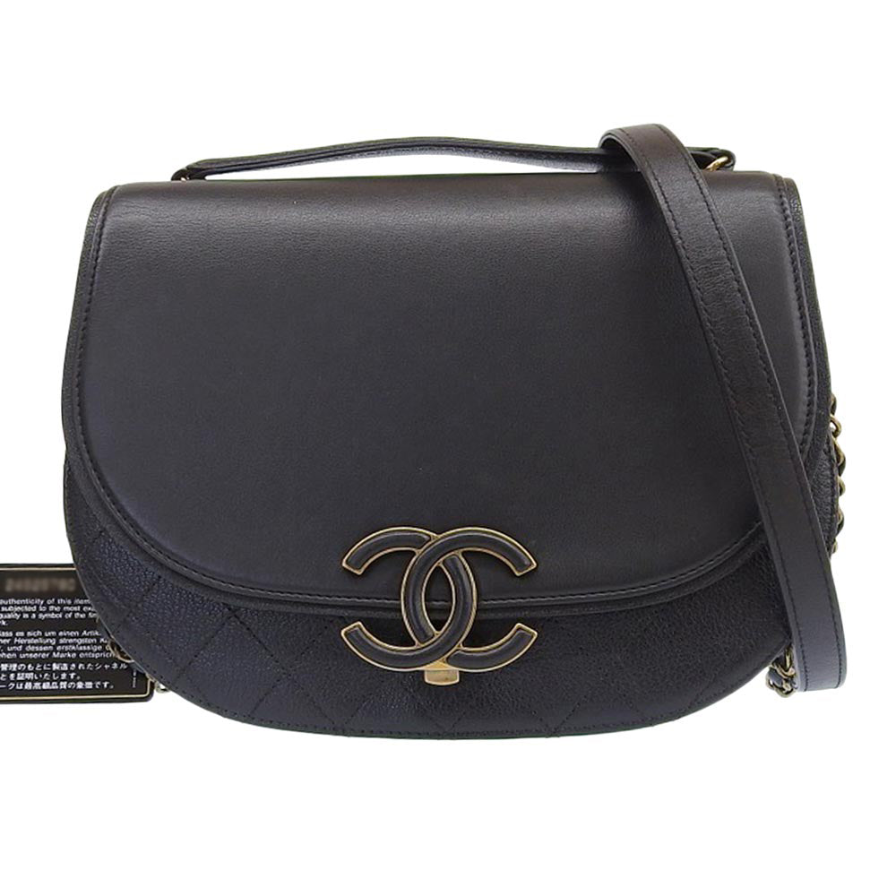 Chanel Calfskin 2WAY Bag Handbag A93460