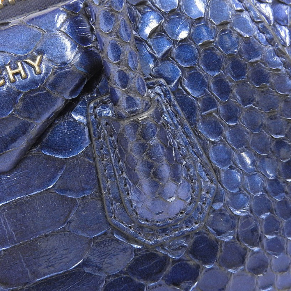 Givenchy Antigona Mini 2-Way Handbag Metallic Blue