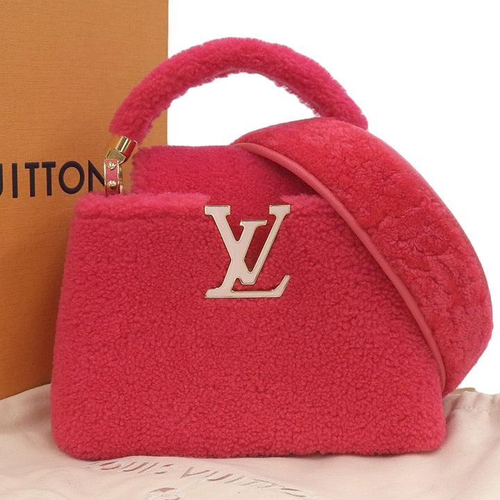 Louis Vuitton Capucines Mini Shearling 2WAY Bag M21048