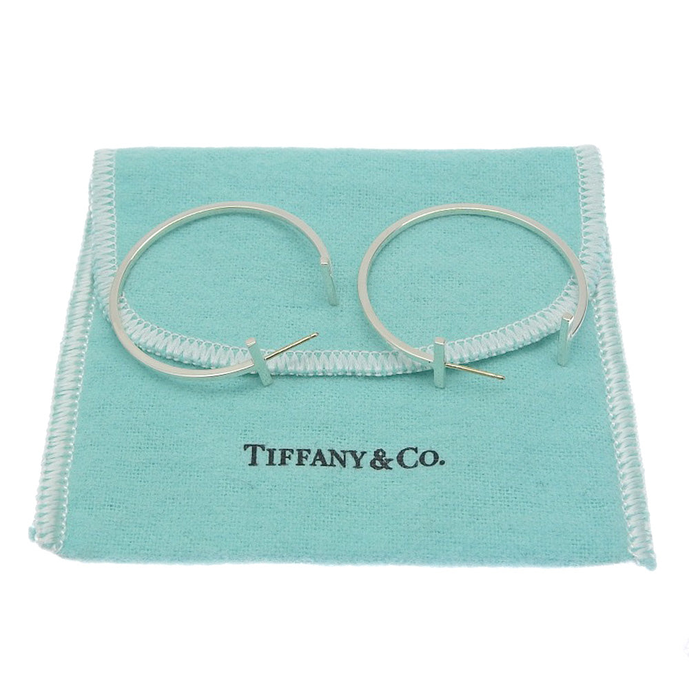 Tiffany & Co. SV925 T Wire Large Earrings in Excellent Condition