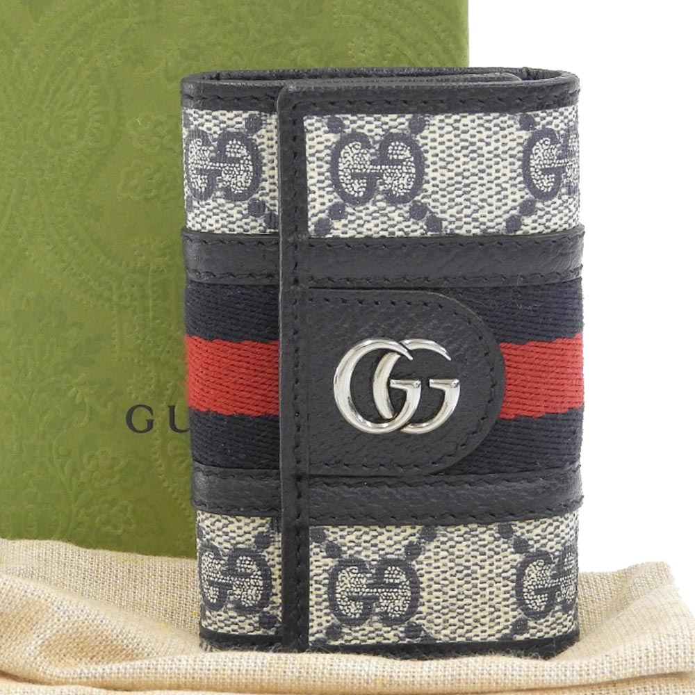 Gucci GG Supreme Marmont Key Case 603732 in Excellent Condition