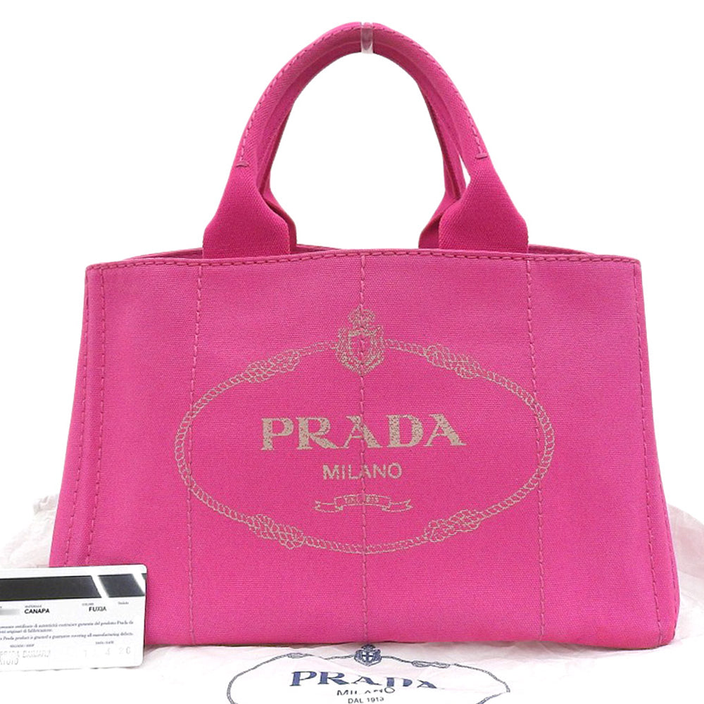 Prada Canvas Canapa Tote Handbag BN1877 in Great Condition