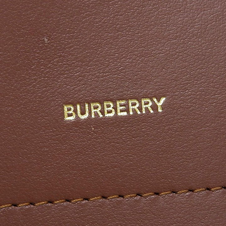 Burberry Logo Stripe Chain Wallet Shoulder Pouch in Excellent Condition