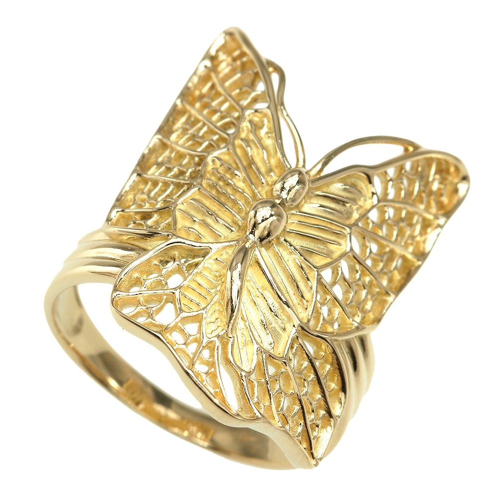 Butterfly Motif Ring K18YG Yellow Gold No Brand