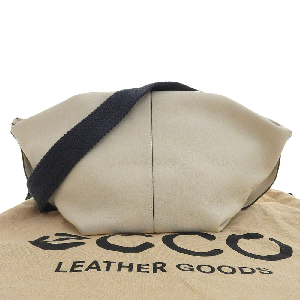 ECCO Leather Shoulder Bag Off-White