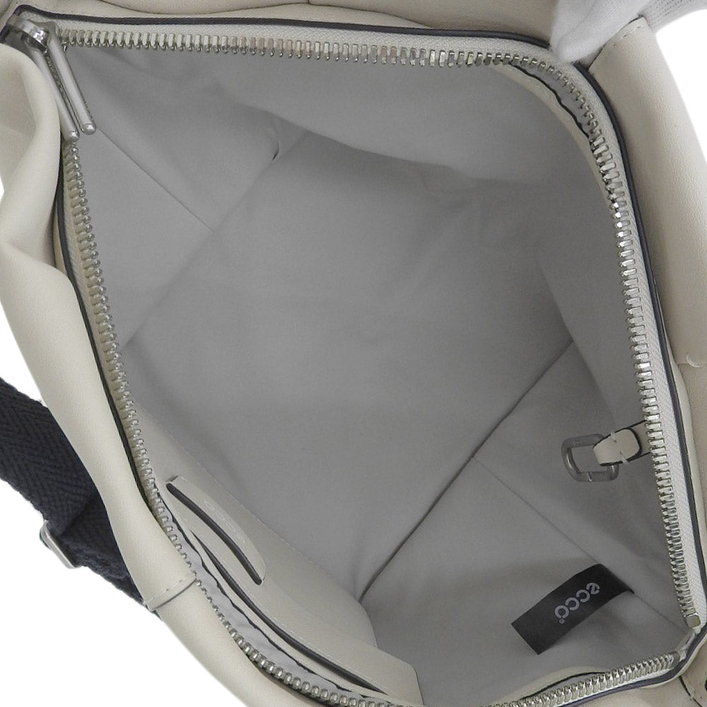 ECCO Leather Shoulder Bag Off-White