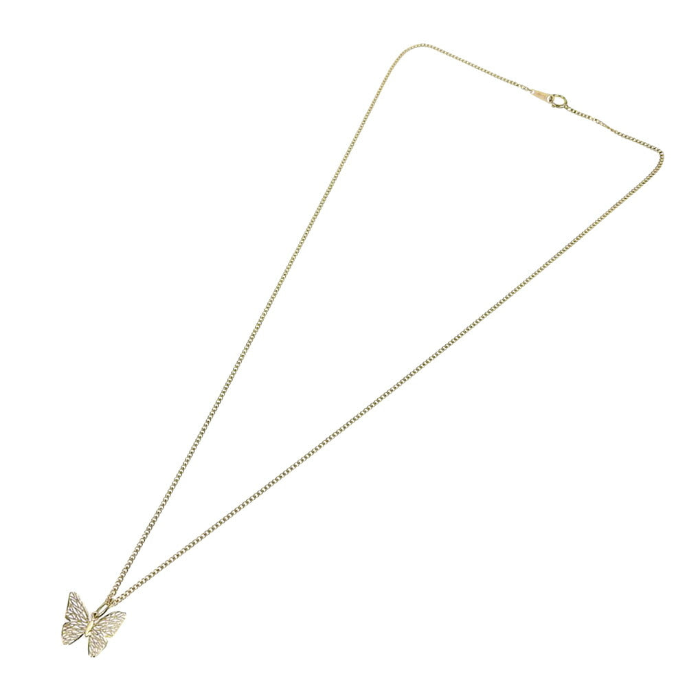 Butterfly Necklace K18YG Yellow Gold