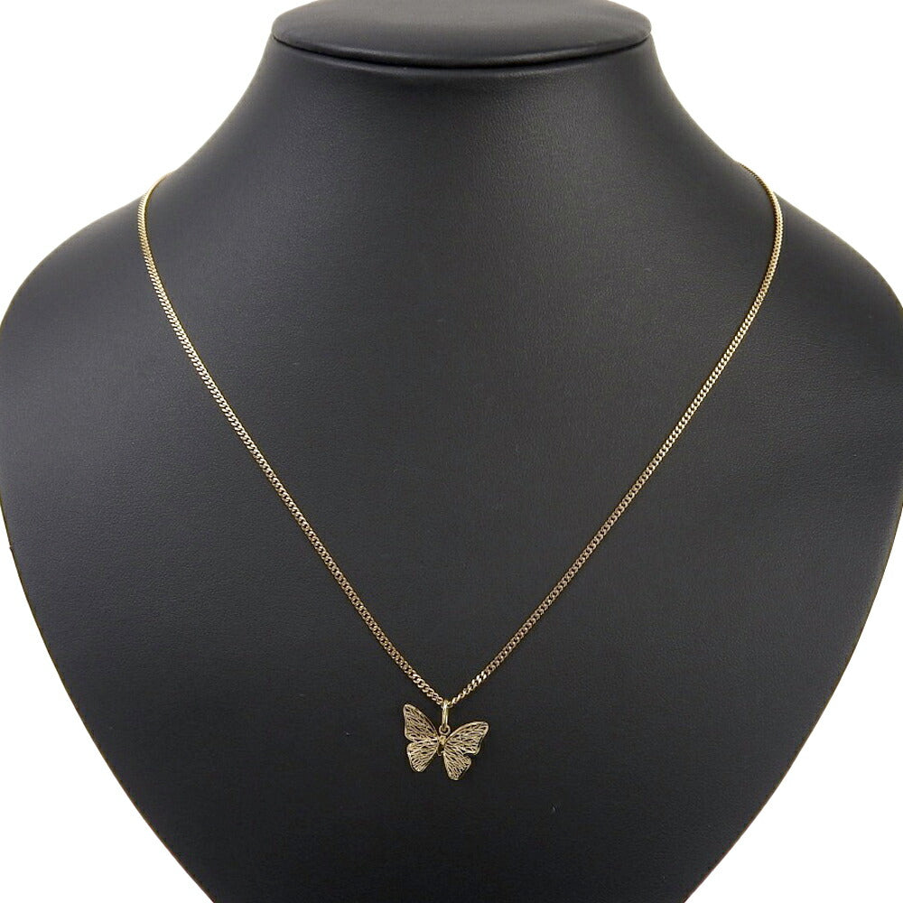 Butterfly Necklace K18YG Yellow Gold