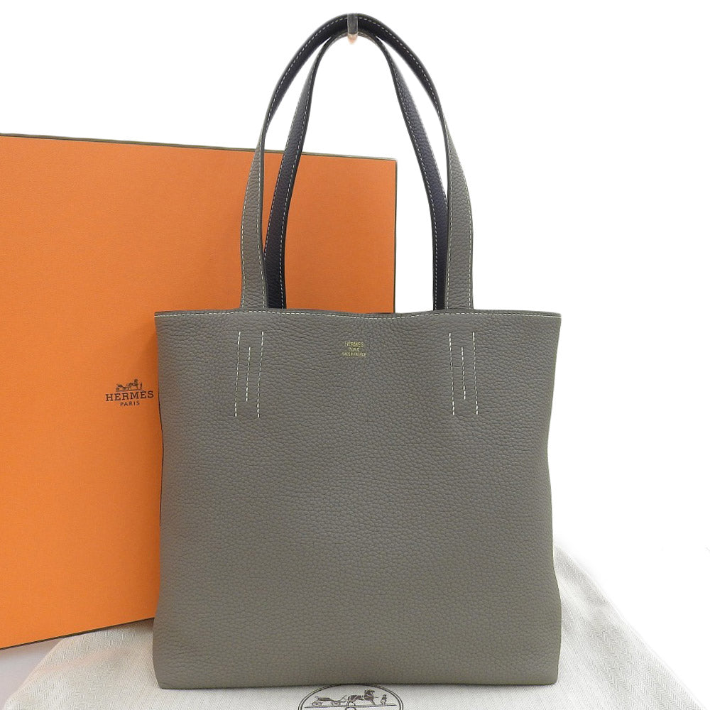 Hermes Double Sens 28 Clemence Tote Bag in Excellent Condition