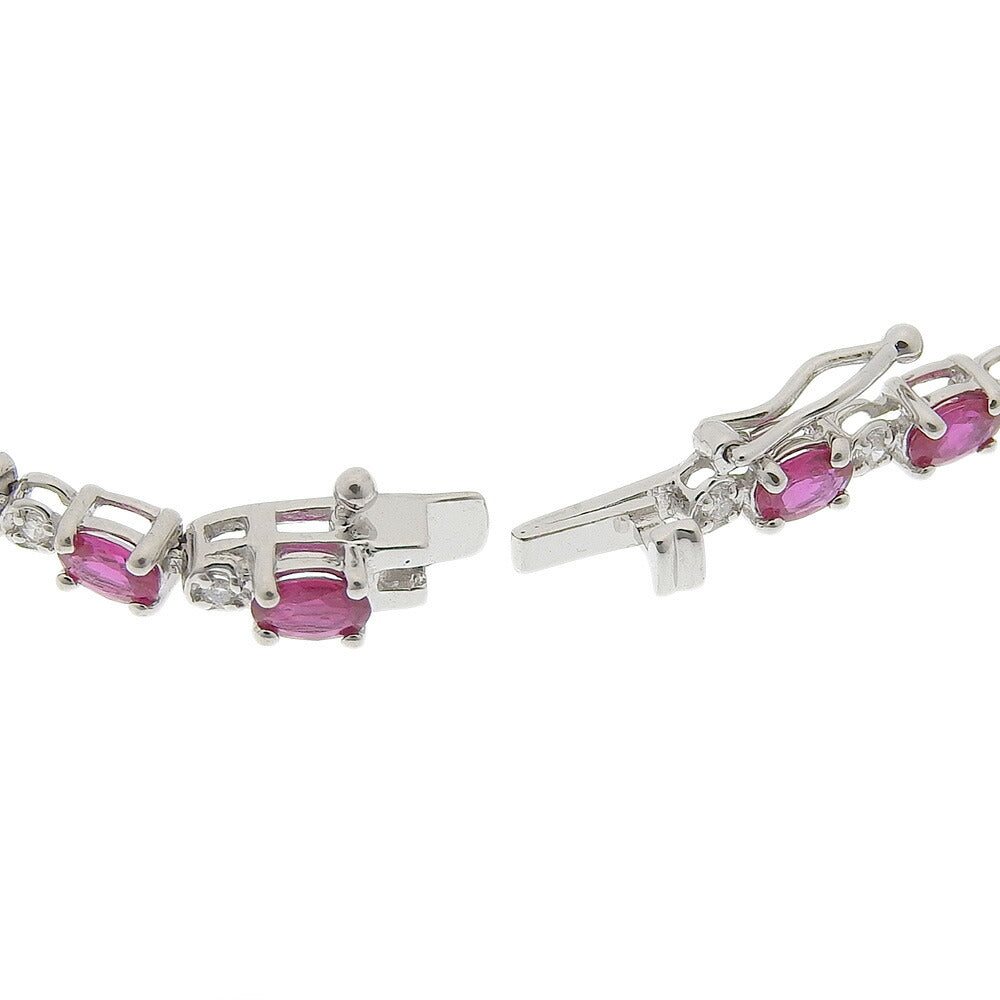 K18WG Ruby Tennis Bracelet 4ct