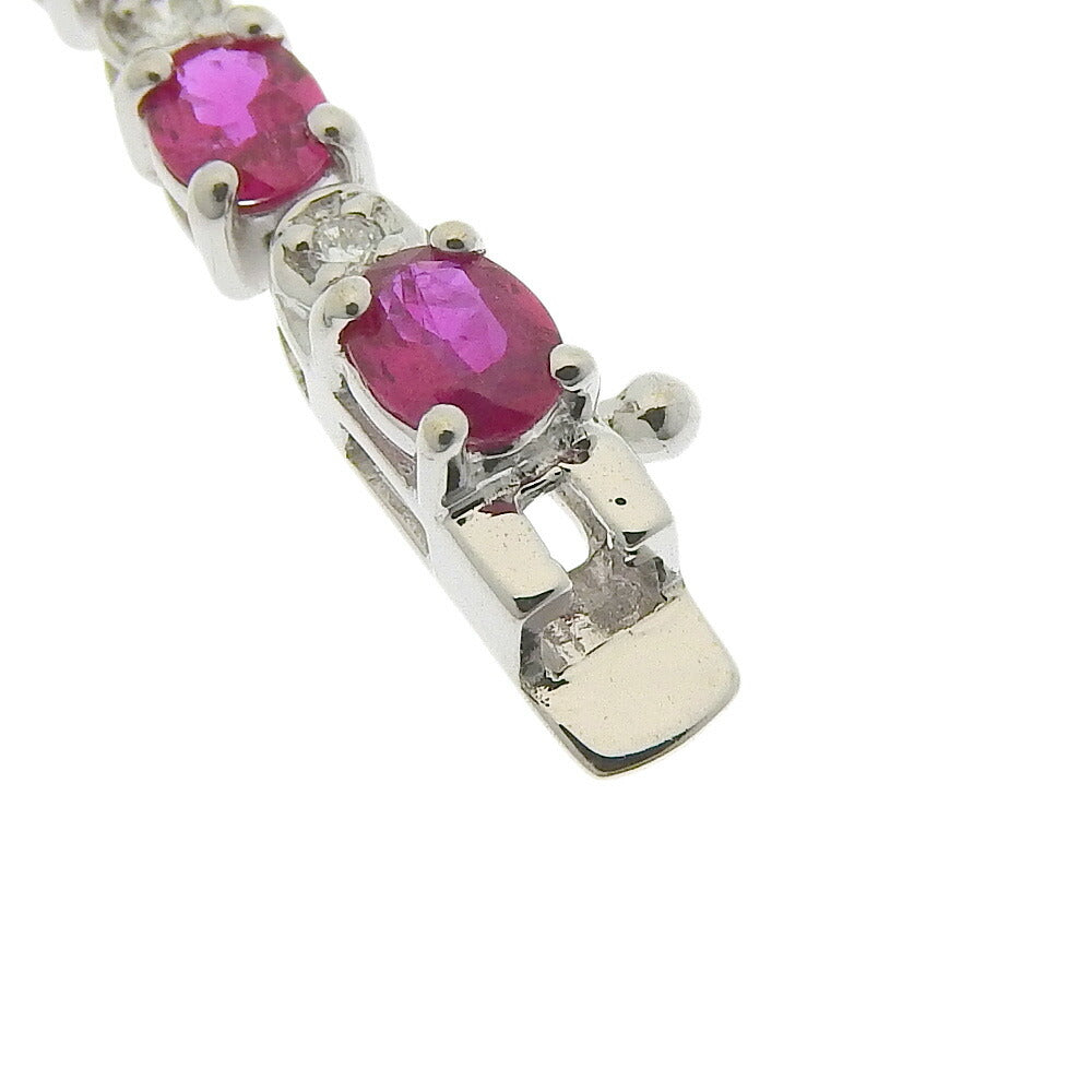 K18WG Ruby Tennis Bracelet 4ct