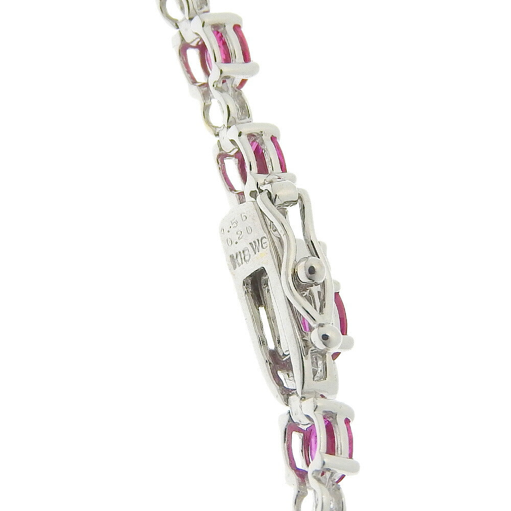 K18WG Ruby Tennis Bracelet 4ct