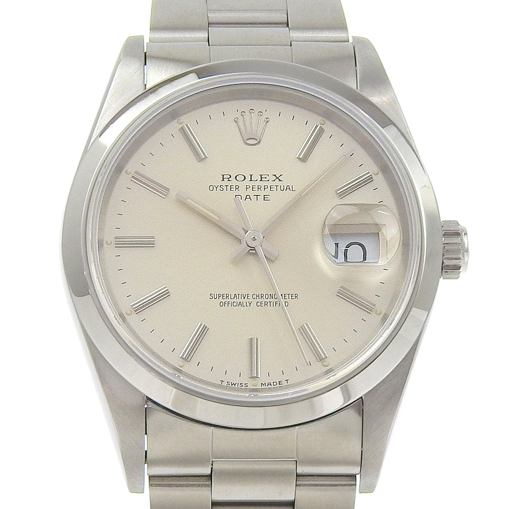 Rolex Oyster Perpetual Date 15200 Silver Dial Watch